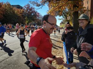 2018 TCS NYC Marathon runners at 45th street