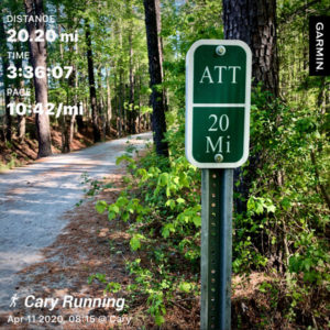 American Tobacco Trail garmin distance