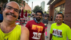 Kaleel, Jay and Carlos Candelaria at Bull City Half