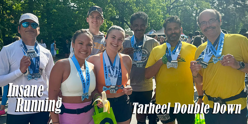 Tarheel double down Insane Running blog post