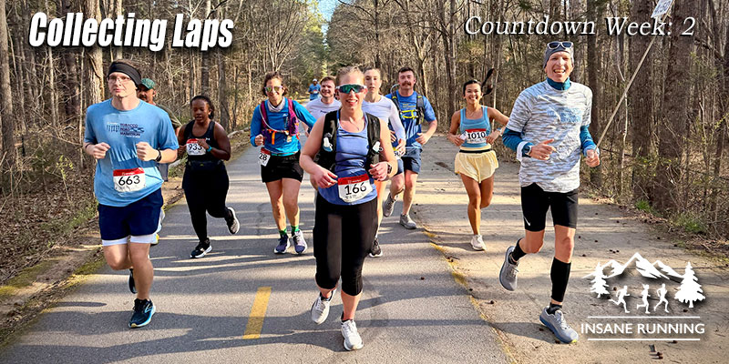 Collecting Laps Week 2 for Umstead 100 training blog post