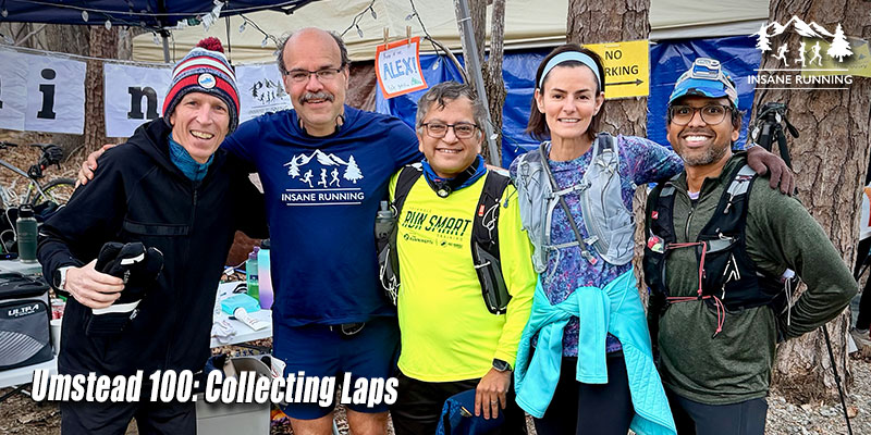 Umstead 100 2026, photo of Carlos Candelaria with pacers for the blog post