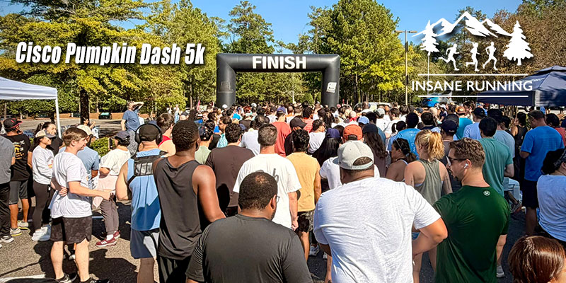 Cisco Pumpkin Dash 5k 2026 start area picture
